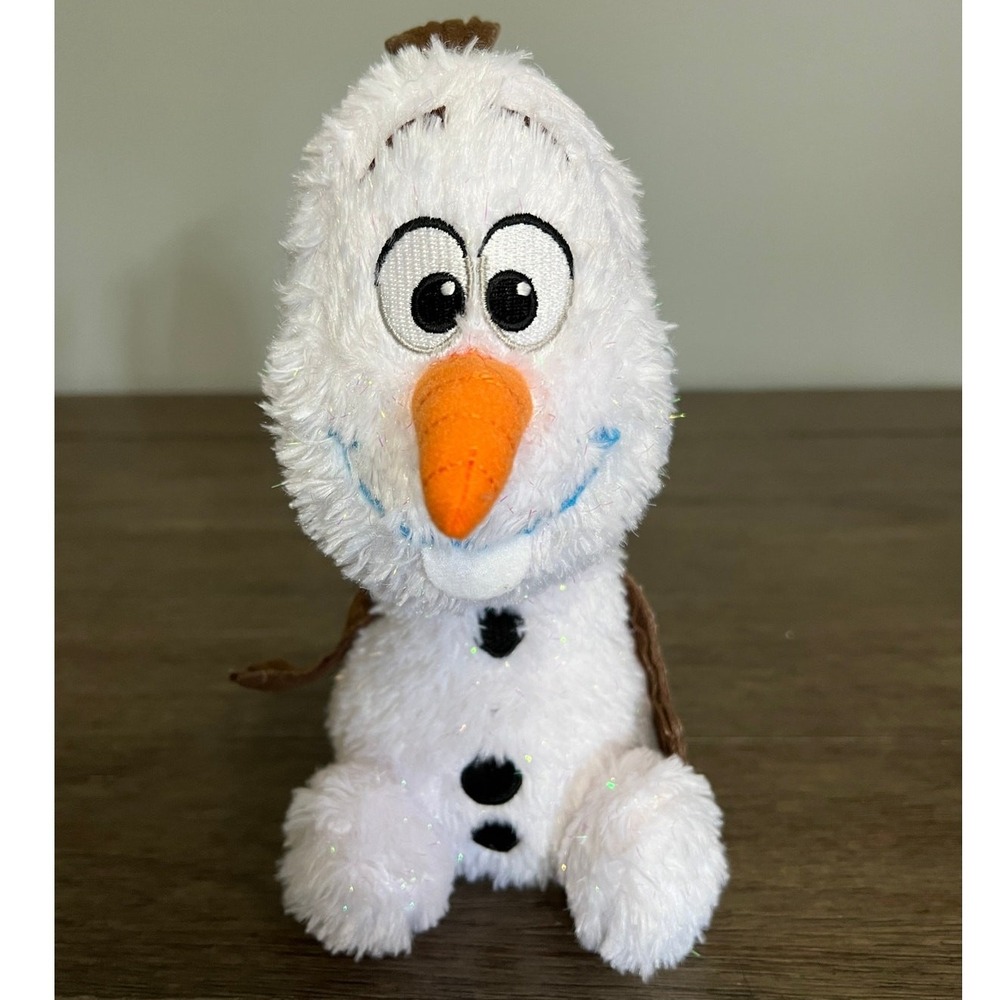 Disney Frozen Olaf Plush Posh Paws International Shimmer Snowman Stuffed Toy